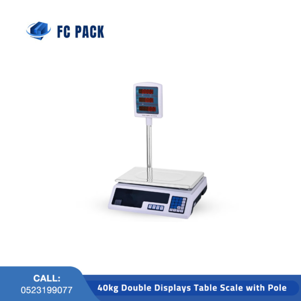 40kg Double Displays Table Scale with Pole In Dubai